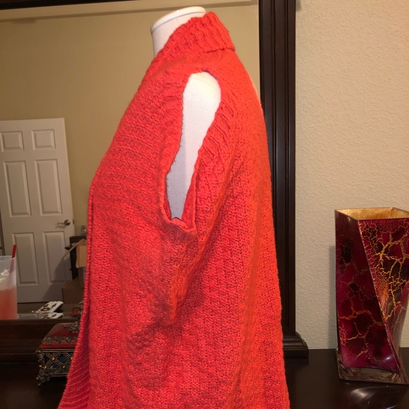 Loft Vibrant Coral Orange Cardigan - Picture 3 of 5